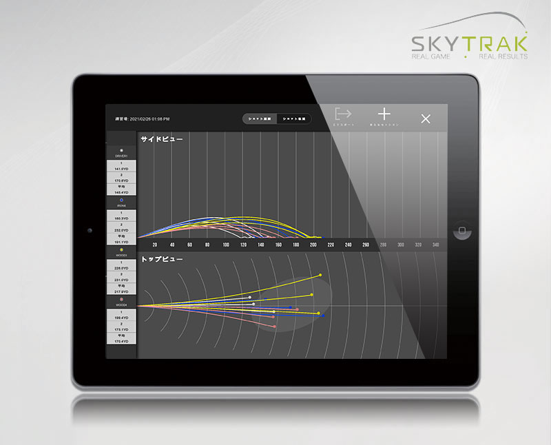 SkyTrak製品仕様｜設置簡単、携帯便利なゴルフ練習器具スカイ 